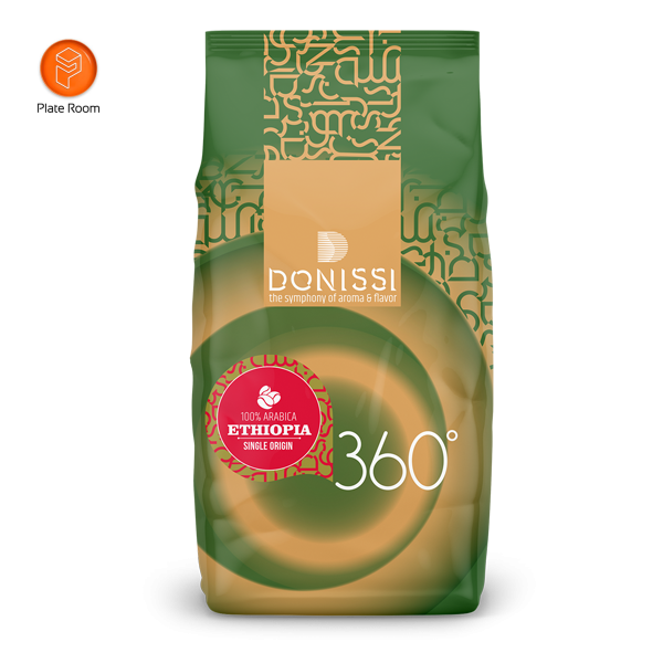 دانه قهوه 100% عربیکا، تک خاستگاه اتیوپی برند دونیسی