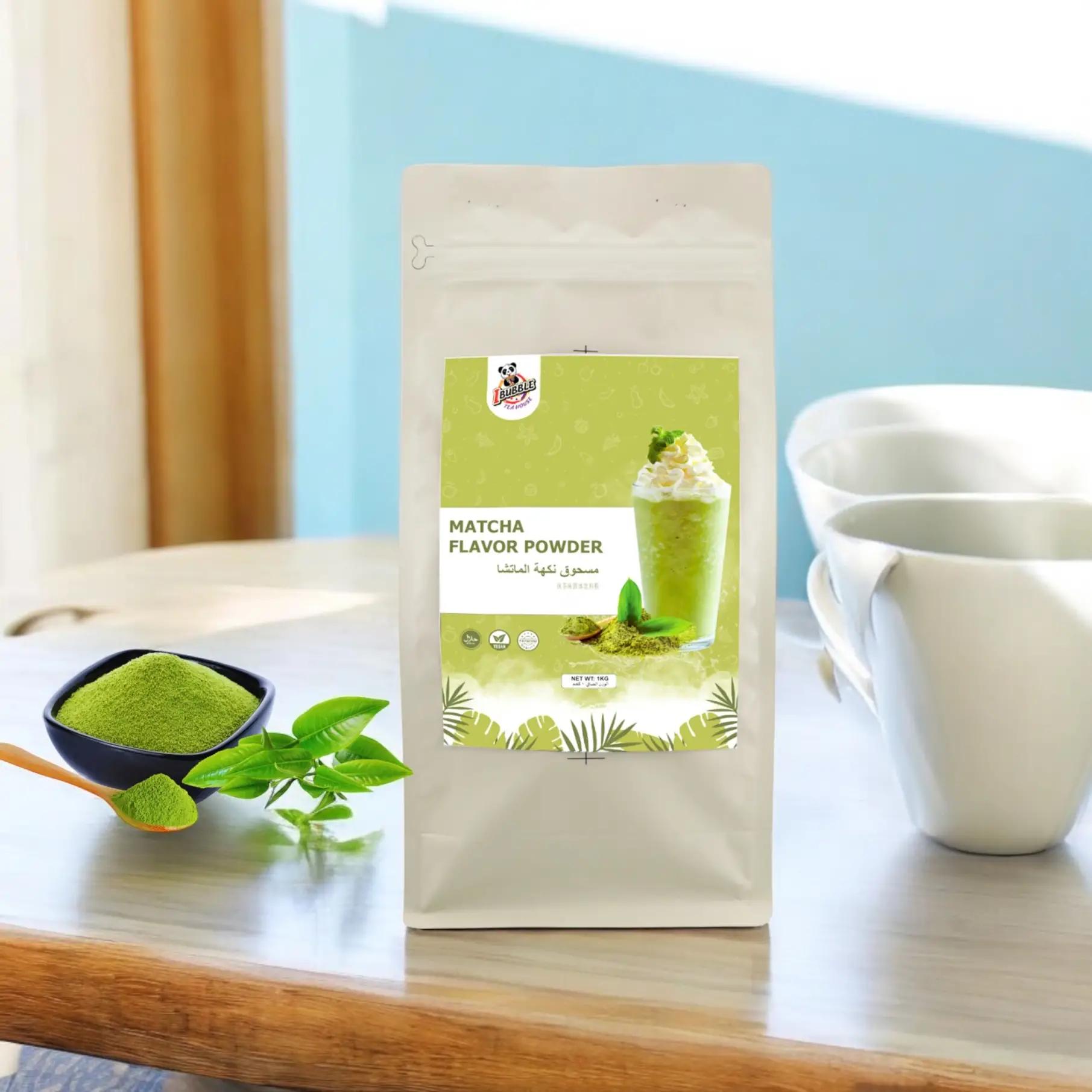 پودر ترکیبی ماچا ۱ کیلوگرمی برند آی بابل iBubble