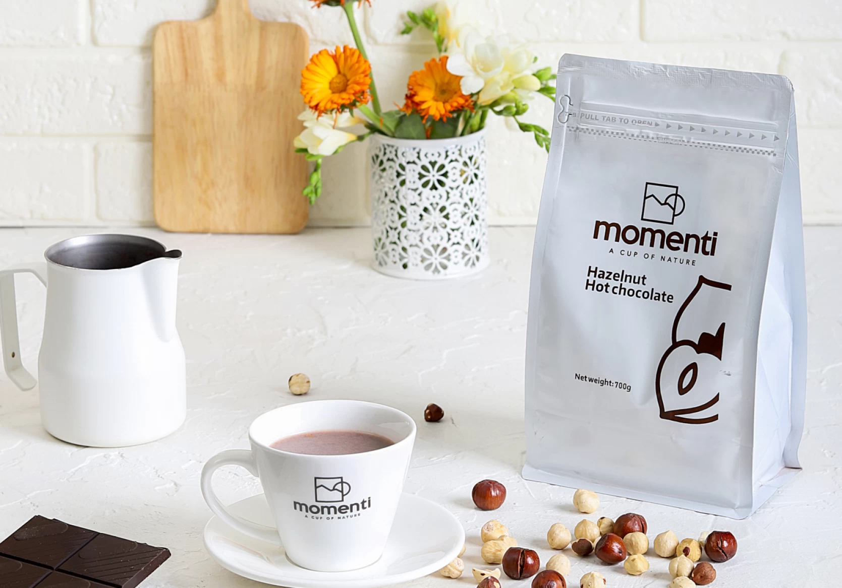 هات چاکلت فندق مومنتی Hazelnut Hot Chocolate