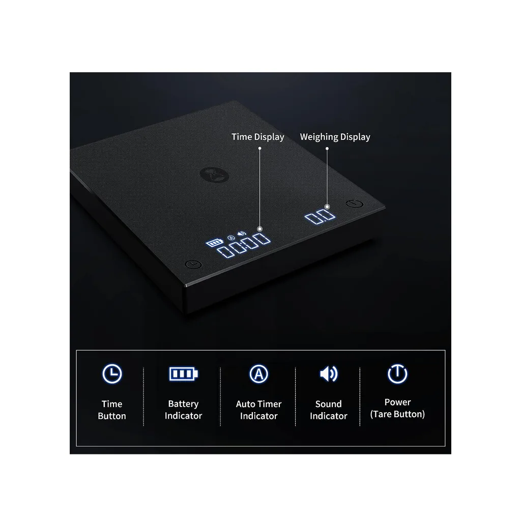 اسکیل قهوه هوشمند تایم مور مدل Black Mirror Basic - Image 2